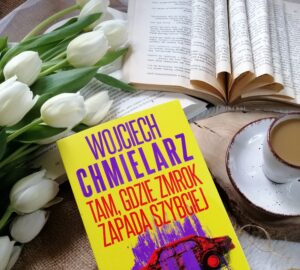 “Tam, gdzie zmrok zapada szybciej” Wojciech Chmielarz - obyczajowo-kryminalna opowieść osadzona na prowincji, pośród hermetycznej społeczności, a w tle wyraźny, trudny do nazwania, metafizyczny niepokój.